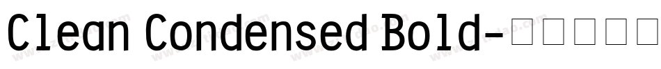 Clean Condensed Bold字体转换